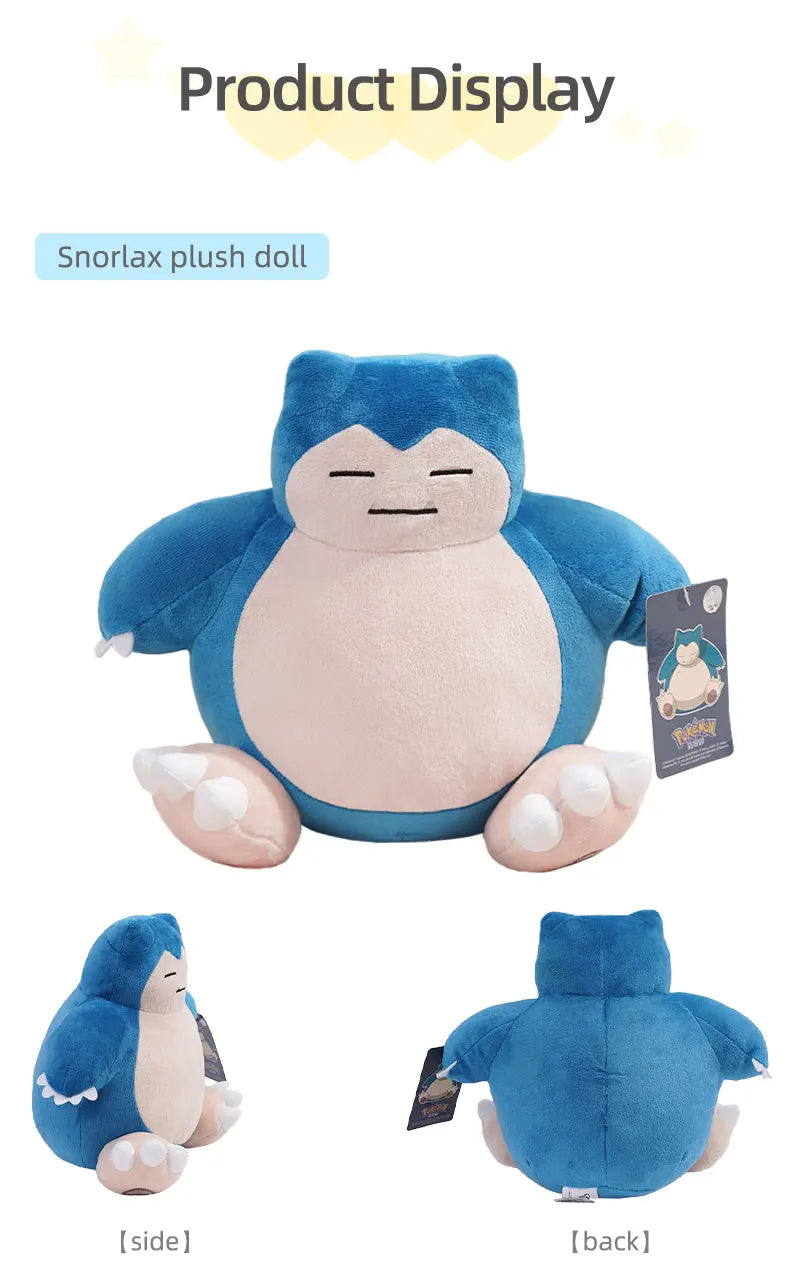 Pokémon Kawaii Snorlax Plush Toy – Cute Cartoon Stuffed Doll, Pendant & Throw Pillow, Birthday & Christmas Gift for Kids and Friends