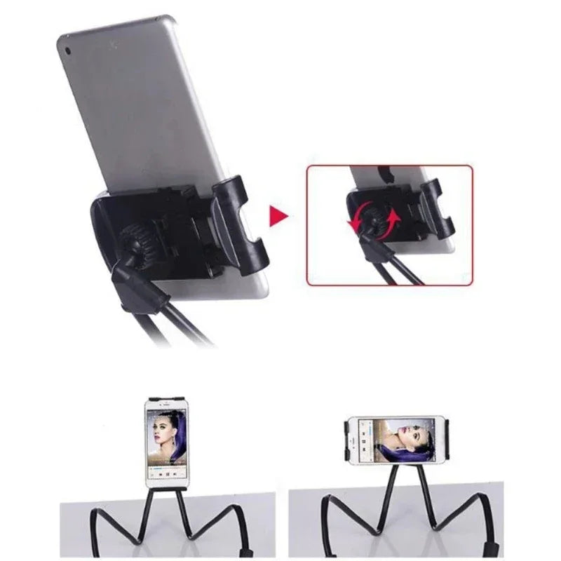 360° Flexible Neck Phone Holder - Hands-Free Hanging Stand for iPhone, Samsung & Xiaomi