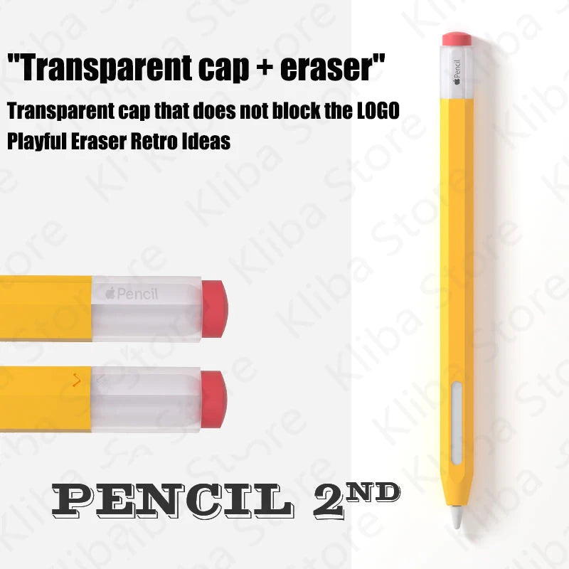 Silicone Pencil Case for Apple Pencil 2nd & 1st - Tablet Touch Stylus Pouch - Portable Protective Cover