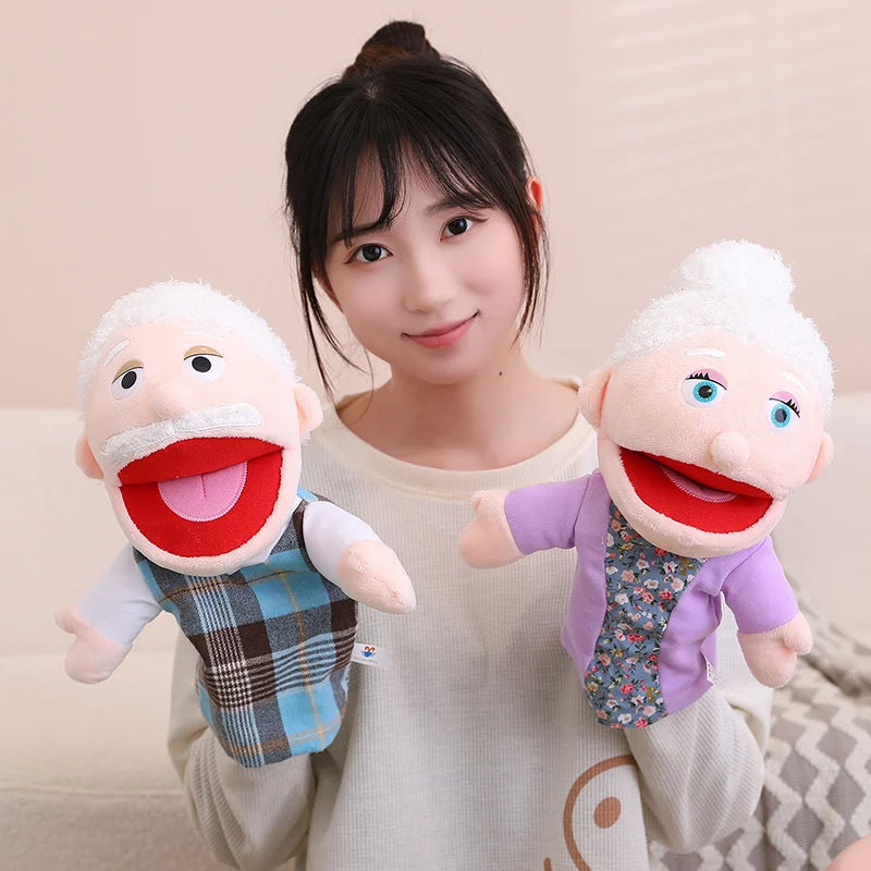 Kids Plush Finger Puppet Toys - 28-33cm Role Play Dolls for Bedtime Stories, Family Games & Creative Fun
