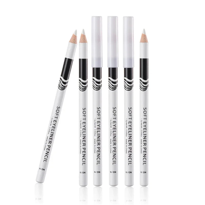 Waterproof White Eyeliner Pencil – Quick-Dry, Long-Lasting No-Bloom Eye Liner Pen for Professional Makeup