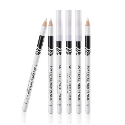 Waterproof White Eyeliner Pencil – Quick-Dry, Long-Lasting No-Bloom Eye Liner Pen for Professional Makeup