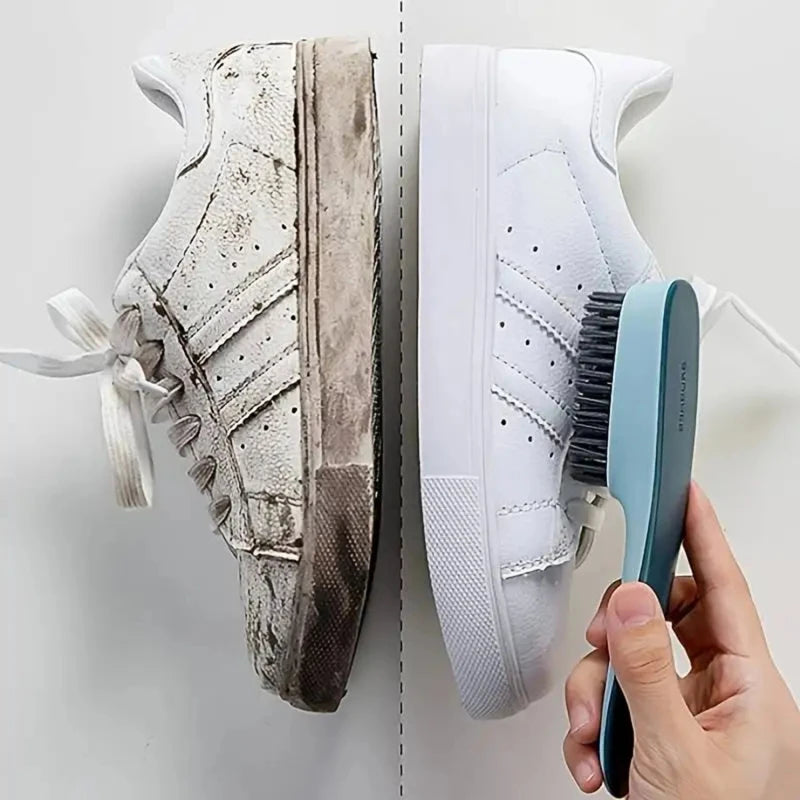 Multi-Purpose Shoe Cleaning Brush - Plastic Scrubbing Tool for Shoes, Clothes & Household Cleaning Tasks