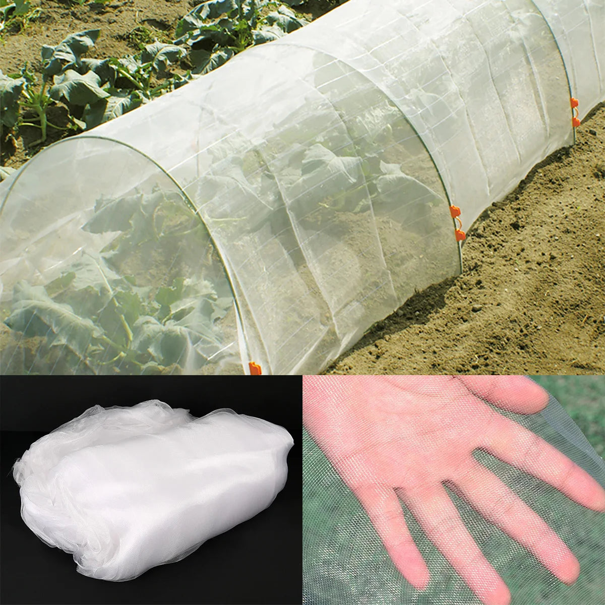 Garden Net Plant Protection Cover – Ultra-Fine 60 Mesh Insect Control Net for Vegetables, Plants, and Fruits