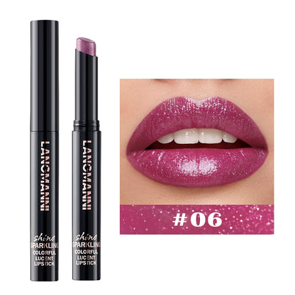 Diamond Pearlescent Lipstick – Waterproof, Long-Lasting Matte Velvet Lipstick with Non-Stick Shine for Sexy Red Lips          Ask ChatGPT