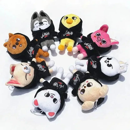 20cm Kawaii Skzoo Plush Toy Set – 8pcs Cartoon Stuffed Animals for Kids, Room Decor & Gifts