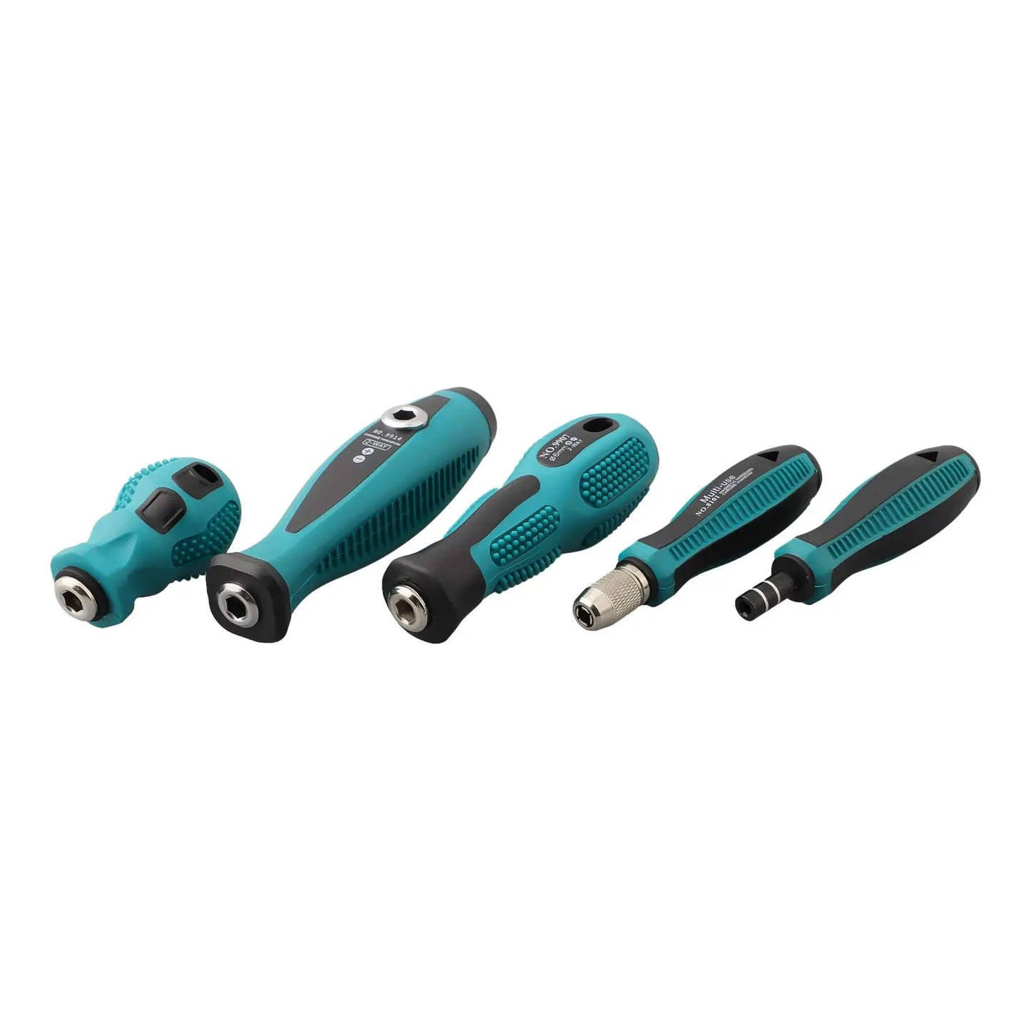 Multi-Purpose Screwdriver Bit Handle with 4mm, 5mm & 6.35mm Hex Adapter