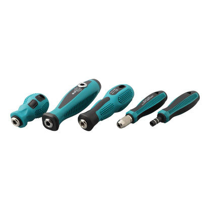 Multi-Purpose Screwdriver Bit Handle with 4mm, 5mm & 6.35mm Hex Adapter
