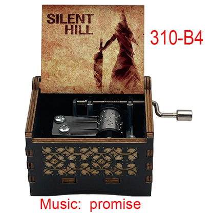 Silent Hill 2 Promise Music Box - 18-Tone Classic Game Soundtrack Wooden Decor and Holiday Gift