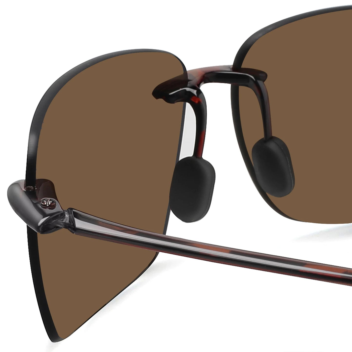 MAXJULI Polarized Sunglasses for Men & Women - Designer Fashion, Rimless Sports & Driving Eyewear (MJ8009)