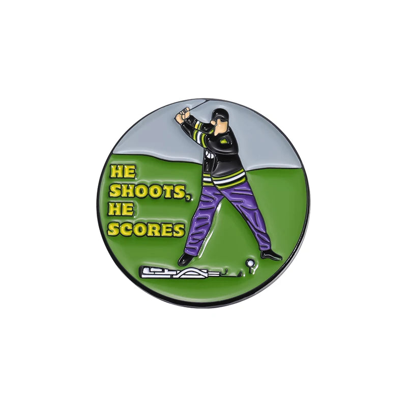 Magnetic Golf Hat Clip with Ball Marker - Electroplated Golf Marker and Training Accessory for Kids, Boys, Girls, and Golf Gifts