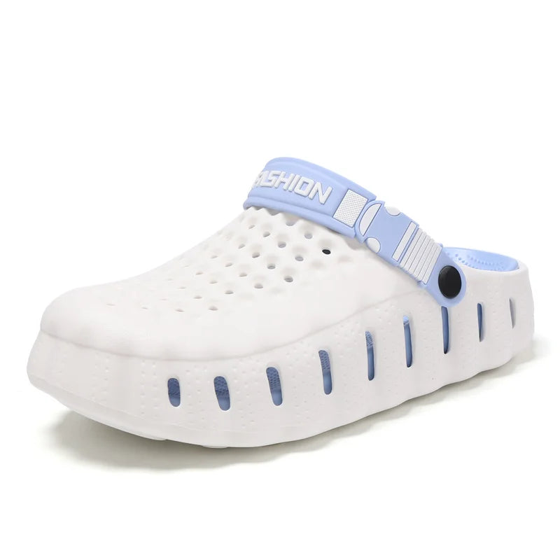 Unisex EVA Hole Sandals - Breathable Lightweight Casual Garden & Beach Shoes with Soft Sole