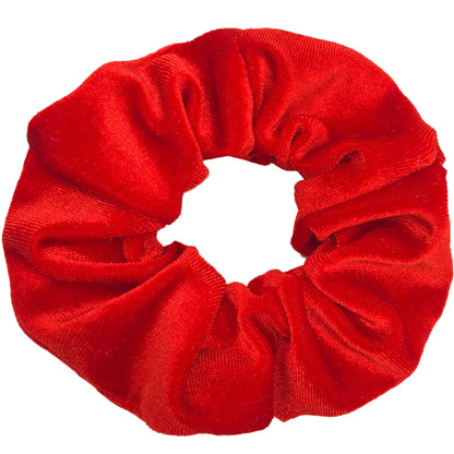 10/6/1Pcs Velvet Hair Scrunchies Set for Women – Solid Color Elastic Ponytail Hair Bands & Headband Accessories (Black Pack)