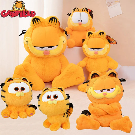 Original Garfield Family Plush Toys — Kawaii Soft Stuffed Garfield & Odie Dolls for Kids