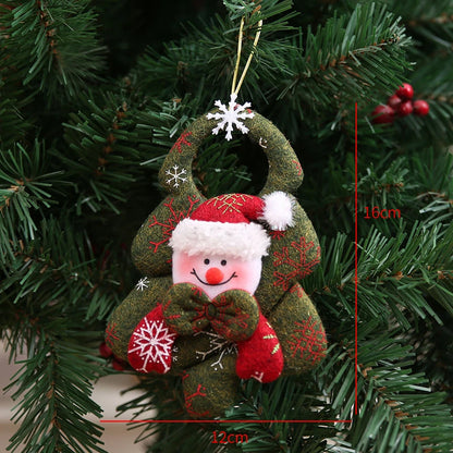 Red Star Christmas Tree Ornament – DIY Xmas Pendant New Year Party Gift Home Decor Noel Navidad