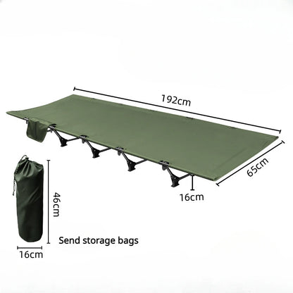 Ultra-Light Folding Camping Bed – Portable Outdoor Tent Cot for Adults, 150KG Capacity, Ideal for Hiking & Travel