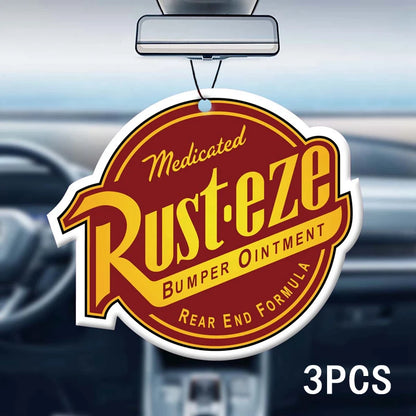 Rust Eze Car Air Freshener – Perfume Pendant for Rearview Mirror, Super Cologne Scent Suspension Decoration