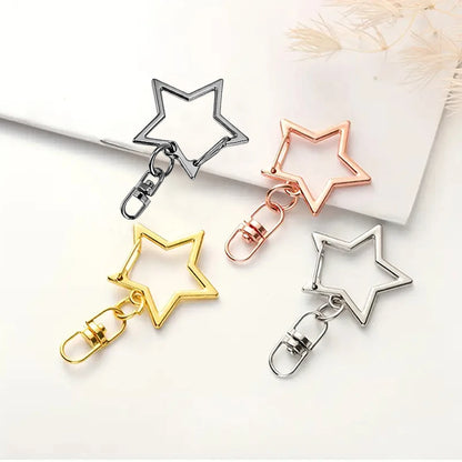 5/15/25/50 Sets Star Keychain Clasps - Lobster Claw Hooks with Jump Rings for DIY Crafts, Jewelry & Accessories