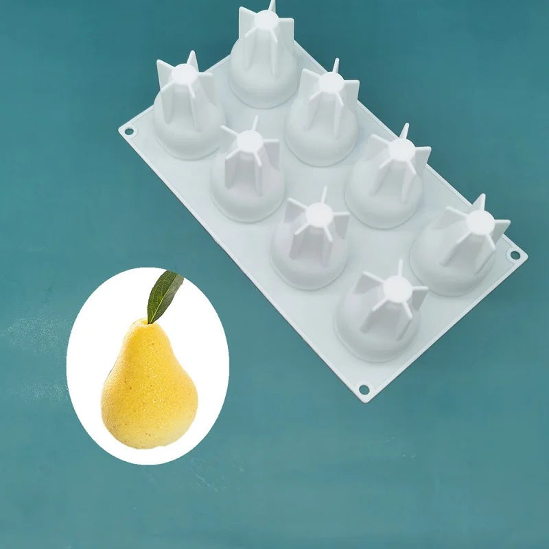 French Dessert 3D Lemon Silicone Mold – Cake, Brownie & Mousse Decorating Pastry Baking Tool