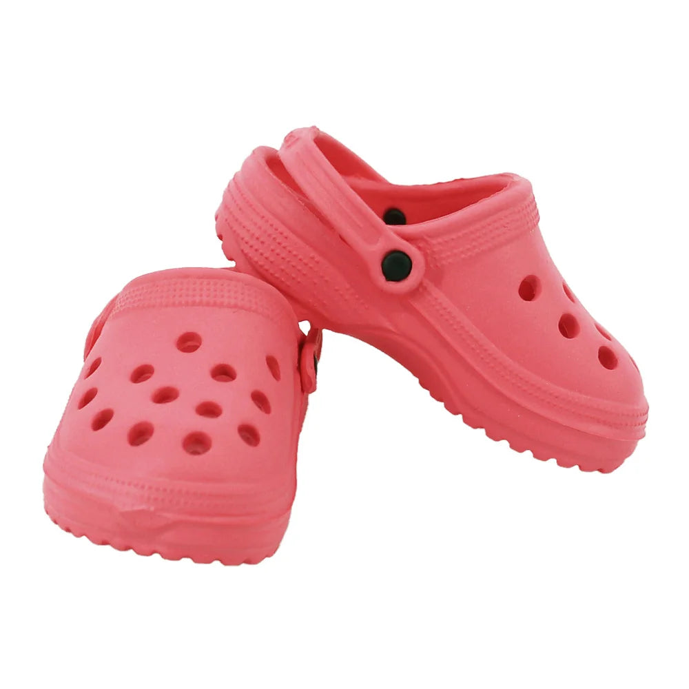 7cm Doll Sandal Shoes for 43cm Born Baby & 18-Inch American Dolls — Accessories for Doll Clothes, Girl’s Toy Gift