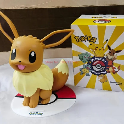 Pokemon Large Figure Set — Pikachu, Charmander, Eevee, Squirtle & Pokeball Doll Figurines, Kids Collectible Toys & Gifts
