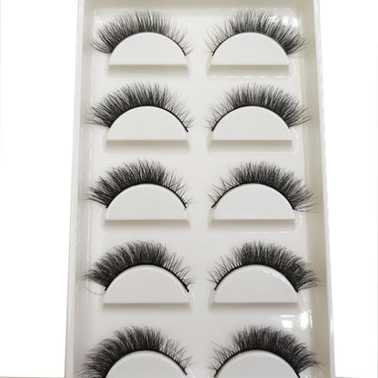 38 Styles 5 Pairs 3D Mink False Eyelashes – Natural Fake Lashes Makeup Beauty Tools