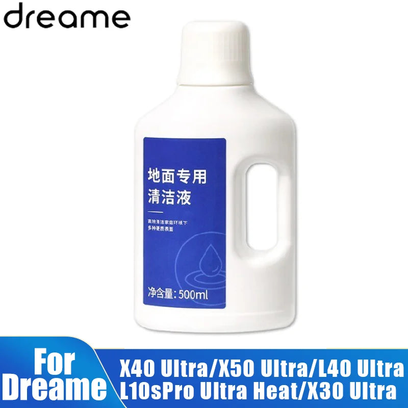 Cleaning Solution for Dreame X40 Ultra, X50 Ultra, L40 Ultra & L10s Pro Ultra Heat Vacuum Cleaners, 500ml Detergent Replacement Liquid