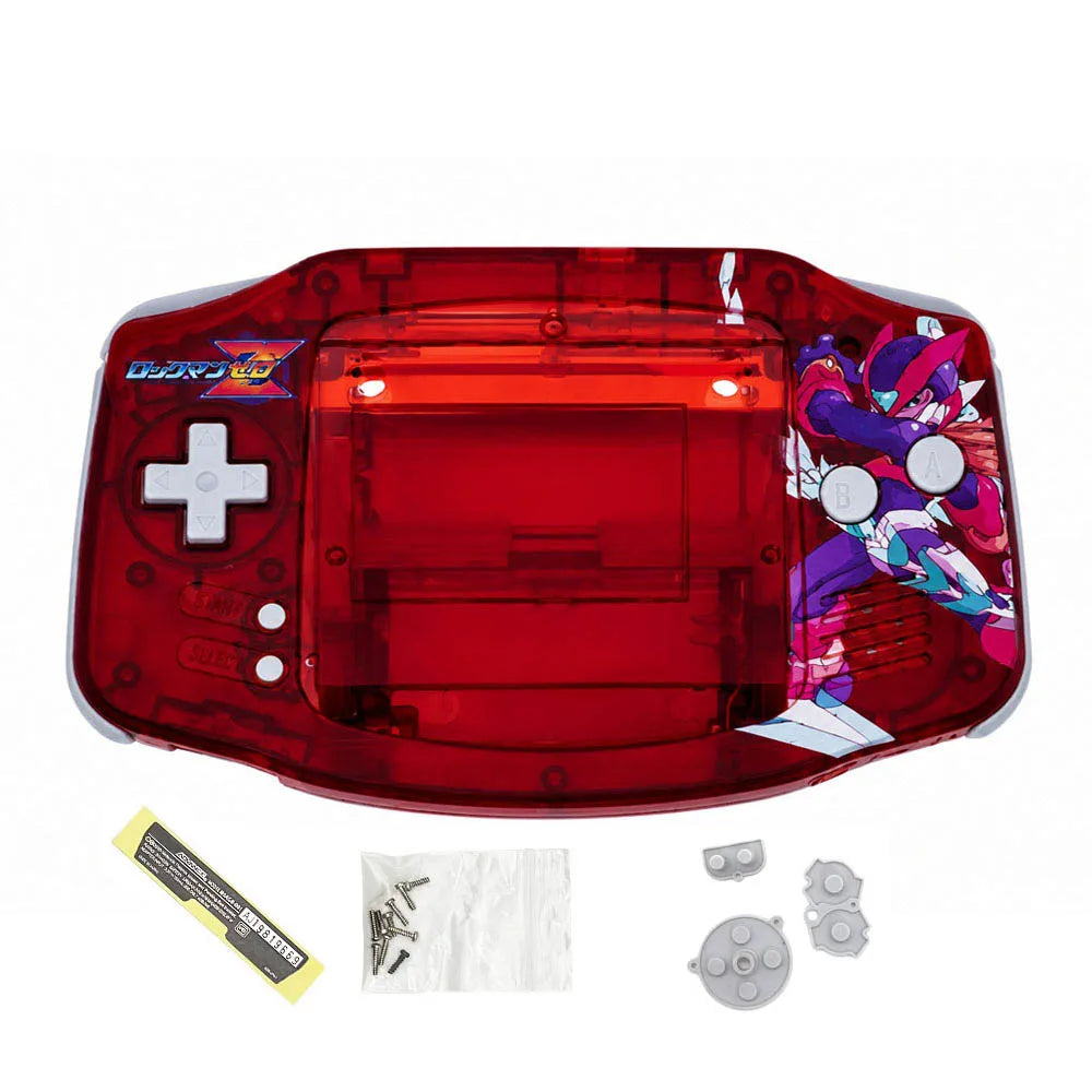 AGB IPS MAX Housing Shell Kit - Replacement Case with Buttons & Rubber Pads for 3.2-Inch GBA IPS MAX LCD