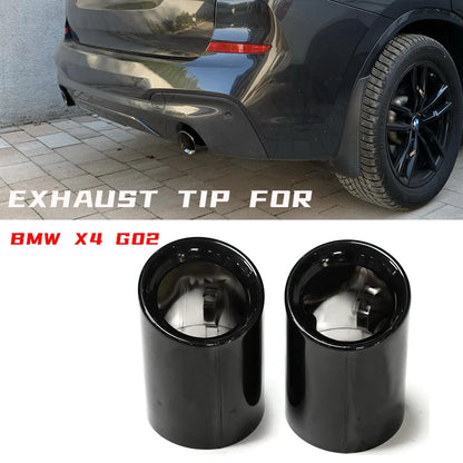 Car Exhaust Tip for BMW X3 G01 & X4 G02 — Stainless Steel Muffler Exhaust Pipe Nozzle 2019-2022