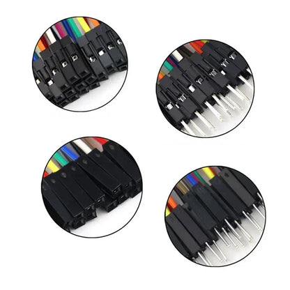 20Pin Jumper Wire Dupont Cable - 20cm Male to Male, Female to Male & Female to Female for Arduino DIY Electronics