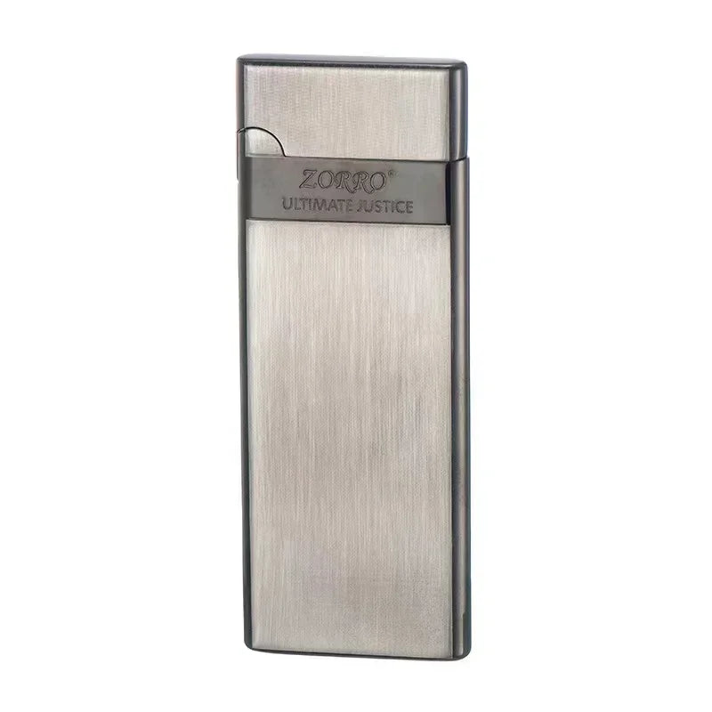 Zorro 636 Ultra-Thin Metal Butane Lighter – Inflatable Grinding Wheel Design, Smoking Accessory & Men’s Holiday Gift
