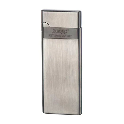 Zorro 636 Ultra-Thin Metal Butane Lighter – Inflatable Grinding Wheel Design, Smoking Accessory & Men’s Holiday Gift