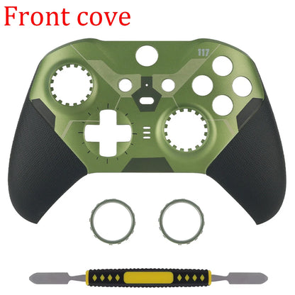 Xbox Elite Series 2 Controller Replacement Housing Shell Kit – Front & Back Case, LB/RB Buttons, Grips & Carry Bag Set