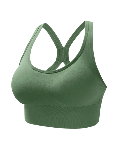 Seamless Sports Yoga Tank Bra – Comfy, Breathable, Push Up Fitness Top