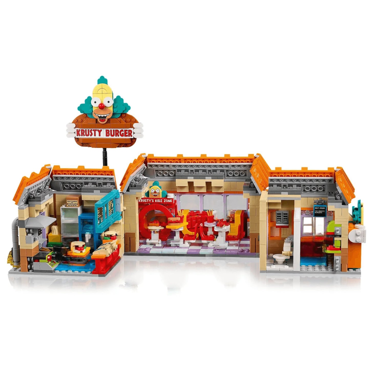 2025 Krusty Burger Restaurant Building Blocks Set – Creative Educational Brick Toy for Kids Gifts