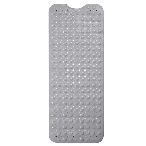 Non-Slip Bath Mat 40×16 Inch – Extra Large Machine Washable Bathtub & Shower Mat with Drain