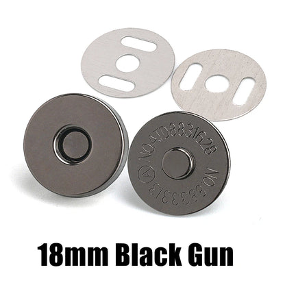 10 Pcs Magnetic Snap Fasteners 14–18MM – Clasps & Buttons for Handbags, Purses, Wallets & Craft Bag Accessories