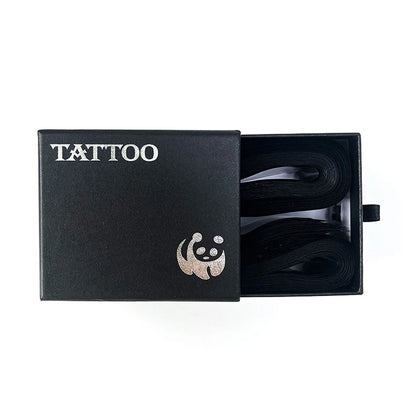 100PCS Disposable Tattoo Clip Cord Sleeve Bags - 5x80CM Plastic Covers for Tatu Machine Pen, Pink, Black & Blue