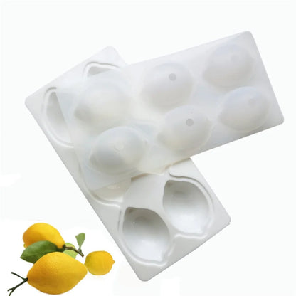 3D Lemon Shape Silicone Cake Mold — French Dessert Baking Tools for Brownies, Mousse & Pastry Decoration
