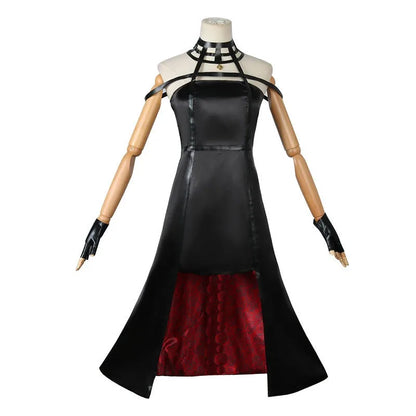 Yor Forger Cosplay Costume Full Set – Headband, Wig, Earrings, Elastic Thigh Stockings & Dress for Comic Con