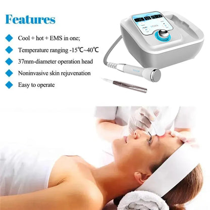 2025 NEW Dcool Portable Beauty Device – Hot & Cool EMS Electroporation Machine for Skin Tightening and Anti-Puffiness Facial Care
