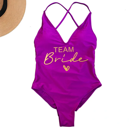 Women's Padded One Piece Swimsuit - Sexy Plus Size Beachwear Bathing Suit for Summer & Bachelorette Parties