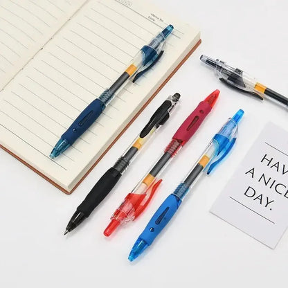 13/30pcs Retractable Gel Pen Set – Black, Red, Blue Ink Ballpoint Pens for Writing, Office, and School Stationery Supplies