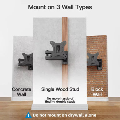 Full Motion TV Wall Mount – Swivel, Tilt & Extend Bracket for 10–32in Flat & Curved TVs