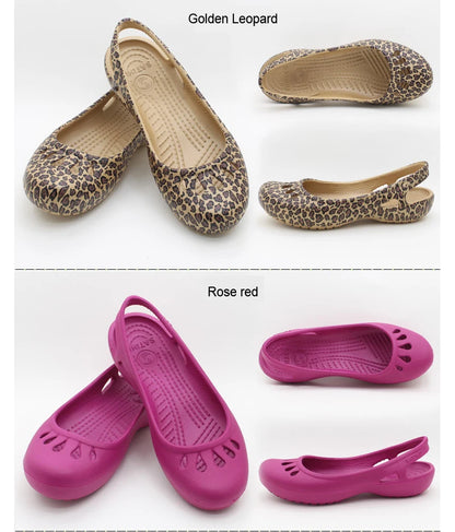 Certified Satihu Summer Lightweight Anti-Slip Clogs for Women - Flat Bottom Sandals, Nurse, Outdoor, Beach Jelly Shoes