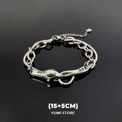 Retro Flame Cross Bracelet - Unisex Hip Hop Titanium Steel Splice Chain Charm, Kpop Luxury Jewelry for Men & Women