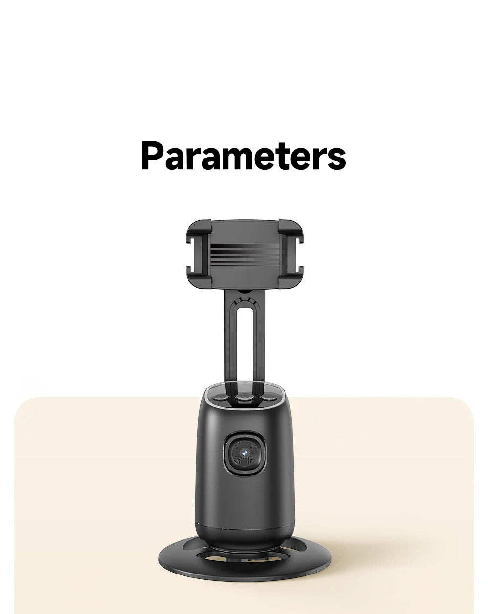 AI Smart 360° Gimbal with Auto Face Tracking – All-in-One Phone Holder & Video Stabilizer Tripod