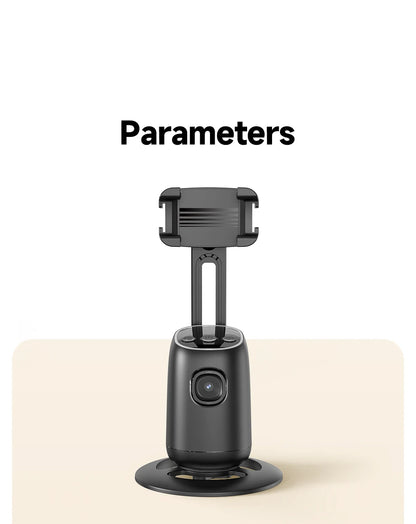 AI Smart 360° Gimbal with Auto Face Tracking – All-in-One Phone Holder & Video Stabilizer Tripod