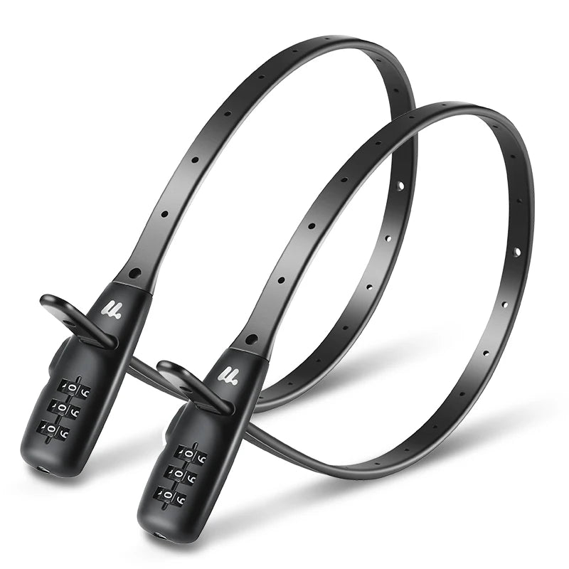 WEST BIKING Portable Bicycle Cable Lock – Zinc Alloy Adjustable Anti-Theft Password Lock for Bike, Motorcycle & Helmet Security