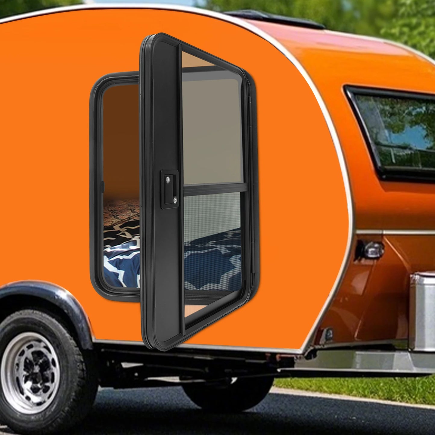 RV Camper Teardrop Trailer Entry Door - Passenger & Driver Side Replacement Door